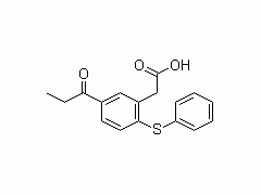 2-苯硫基-5-丙酰基苯乙酸（103918-73-6）